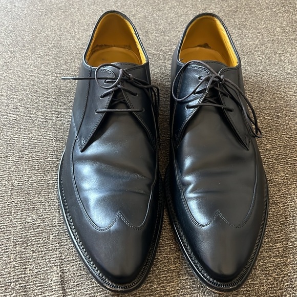 Boss Hugo Boss Celection Oxford Mens Lace Up Wing Tip Black Leather Shoes 10 main image 6